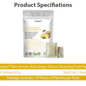 Hudro™ Bee Venom And Ginger Detox Cleasing Foot Pads