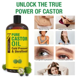 Seurico™ Pure Cold-Pressed Organic Castor Oil