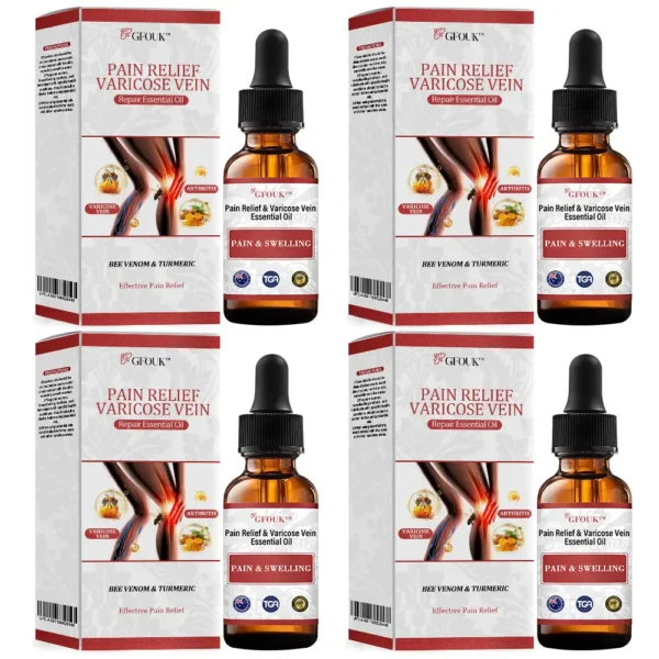 GFOUK™ Bee Venom & Turmeric Pain Relief and Varicose Vein Repair Essential Oil