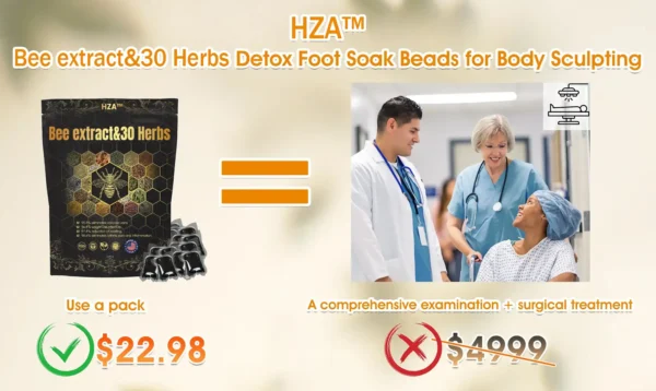 HZA™ Bee extract & 30-Herb Detox Foot Soak Beads