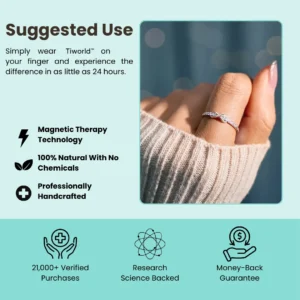 Histone™ Lymphatic Magnetic Therapy Infinity Love Ring