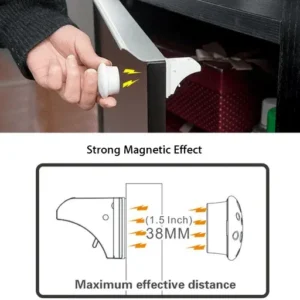 Magnetic Child Lock– No Drilling Required